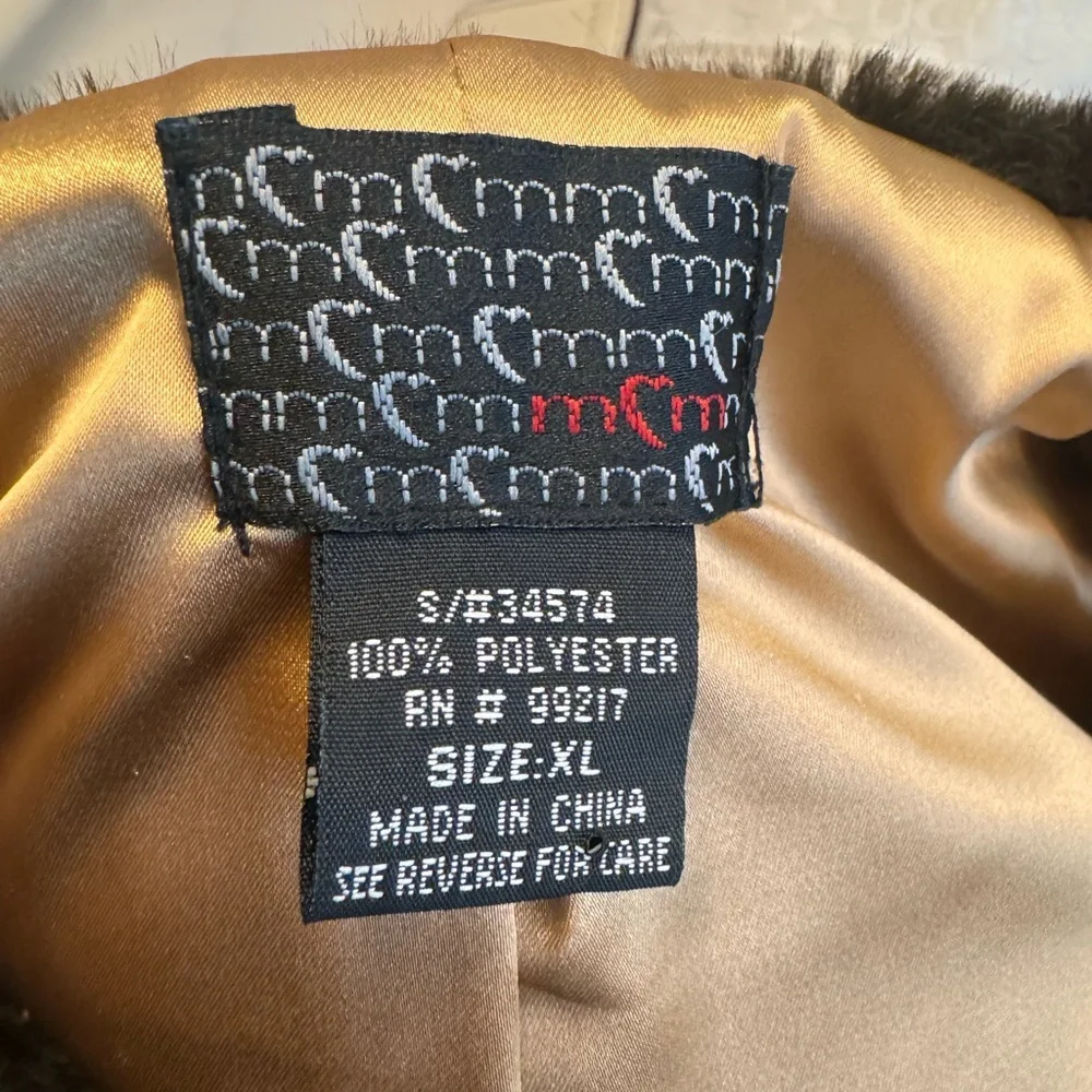 Vintage 2000’s Brown Faux Fur Cropped Vest